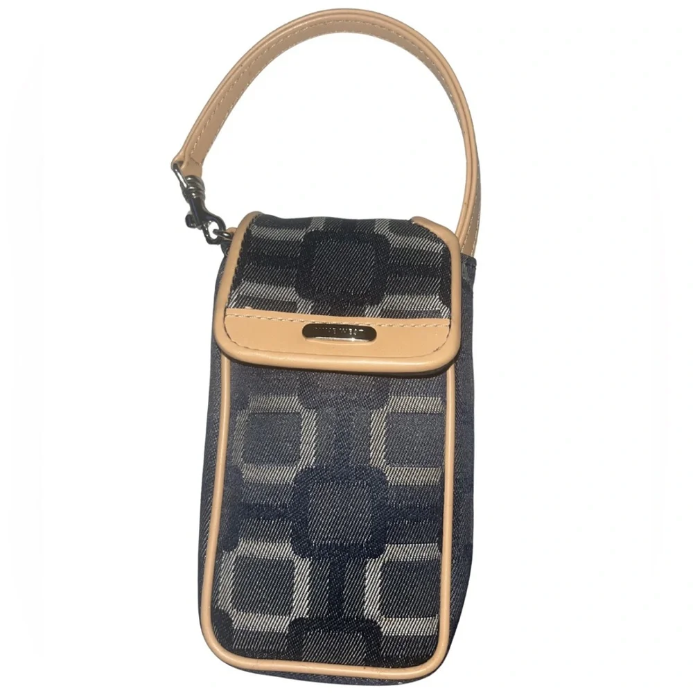 Nine West Vintage Y2K Cell Phone Wristlet Organizer - Geometric Print
